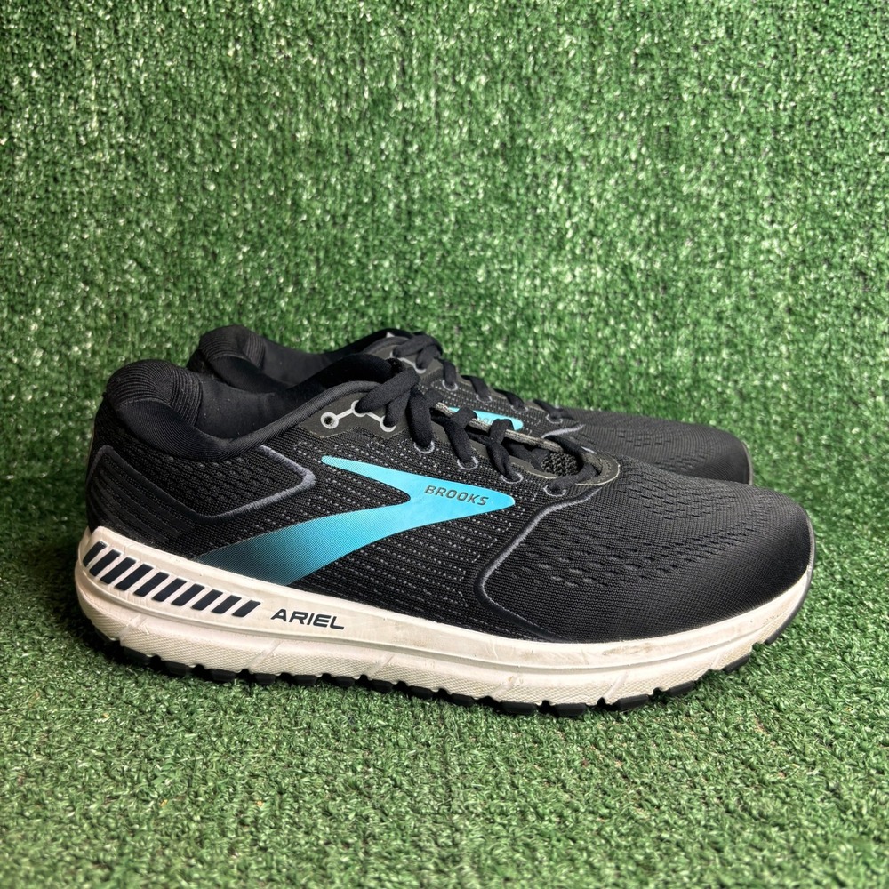 Brooks Ariel 20 Cushion Support Running Shoes Black Blue Womens Size 9.5 D Wide